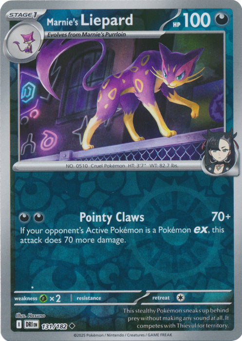 Marnie's Liepard - 131/182 - Uncommon - Reverse Holo