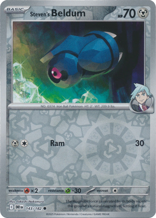 Steven's Beldum - 143/182 - Common - Reverse Holo