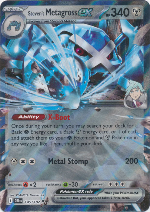 Steven's Metagross ex - 145/182 - Double Rare