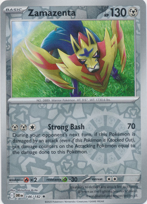 Zamazenta - 146/182 - Rare - Reverse Holo