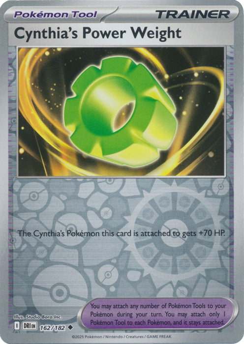 Cynthia's Power Weight - 162/182 - Uncommon - Reverse Holo