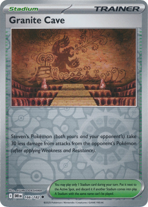 Granite Cave - 166/182 - Uncommon - Reverse Holo