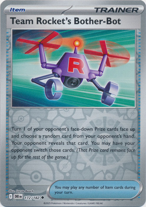 Team Rocket's Bother-Bot - 172/182 - Uncommon - Reverse Holo