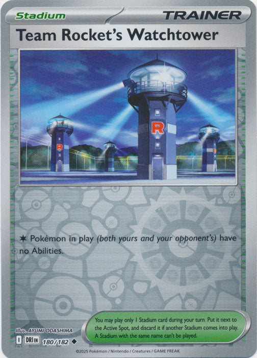 Team Rocket's Watchtower - 180/182 - Uncommon - Reverse Holo