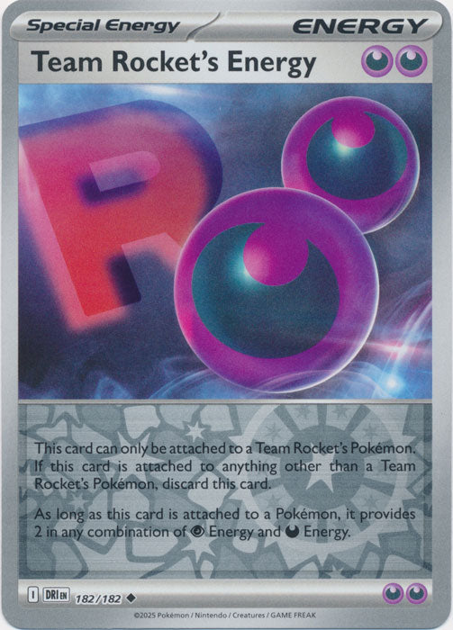 Team Rocket's Energy - 182/182 - Uncommon - Reverse Holo