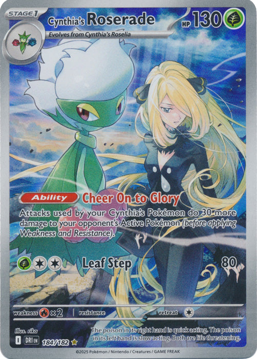 Cynthia's Roserade - 184/182 - Illustration Rare