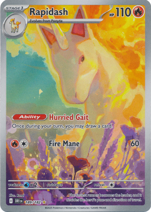 Rapidash - 189/182 - Illustration Rare
