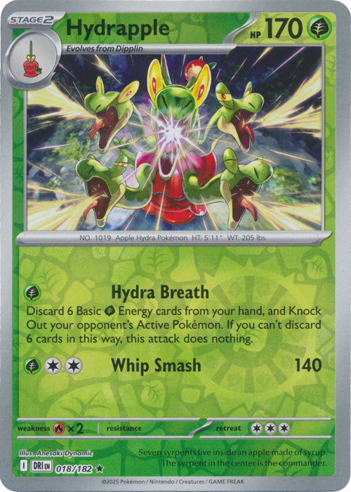 Hydrapple - 018/182 - Rare - Reverse Holo