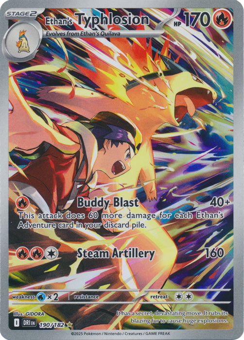 Ethan's Typhlosion - 190/182 - Illustration Rare