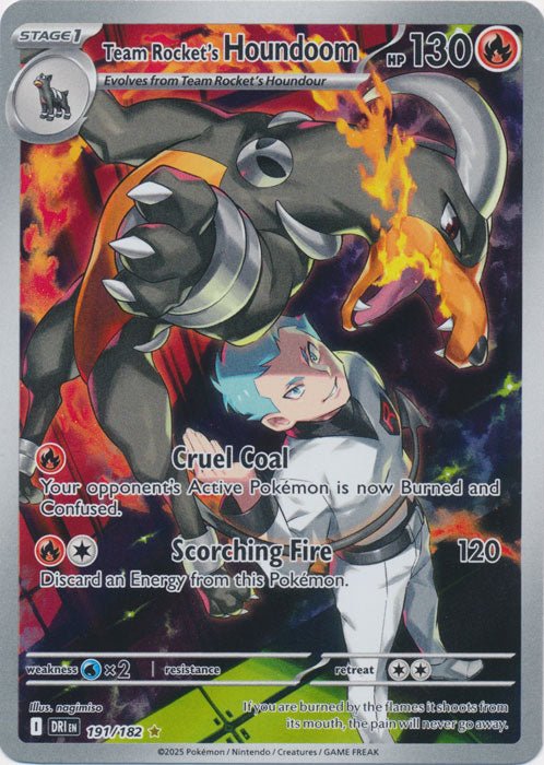 Team Rocket's Houndoom - 191/182 - Illustration Rare