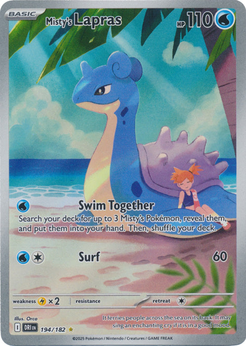 Misty's Lapras - 194/182 - Illustration Rare