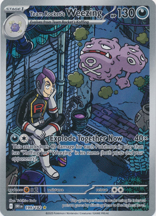 Team Rocket's Weezing - 199/182 - Illustration Rare