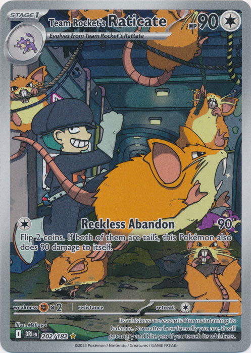 Team Rocket's Raticate - 202/182 - Illustration Rare