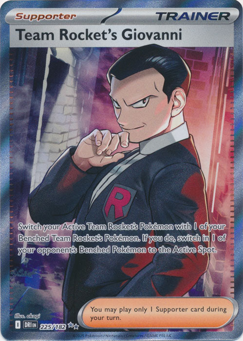 Team Rocket's Giovanni - 225/182 - Full Art Ultra Rare