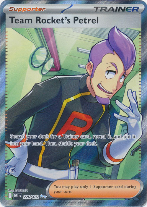Team Rocket's Petrel - 226/182 - Full Art Ultra Rare