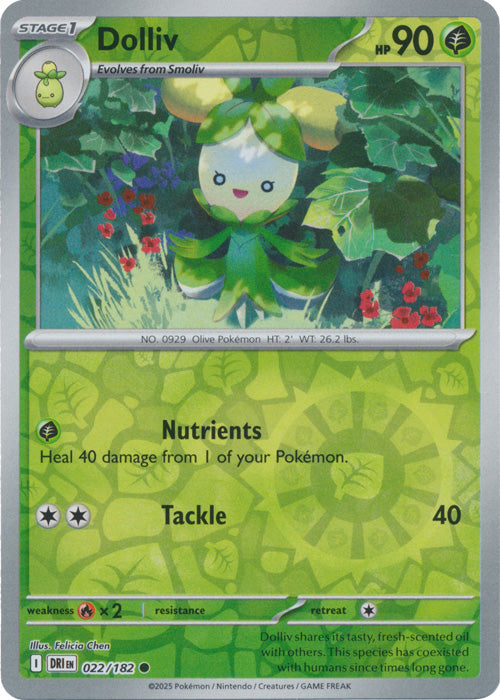 Dolliv - 022/182 - Common - Reverse Holo