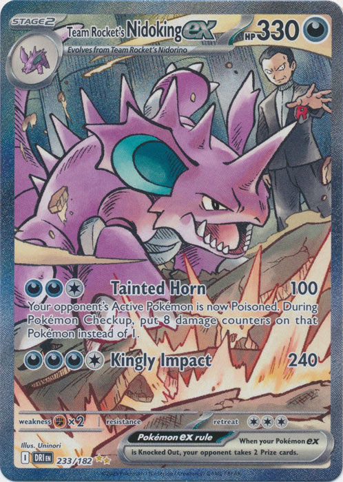 Team Rocket's Nidoking ex - 233/182 - Special Illustration Rare