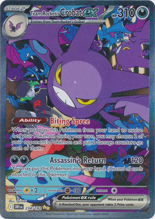 Team Rocket's Crobat ex - 234/182 - Special Illustration Rare