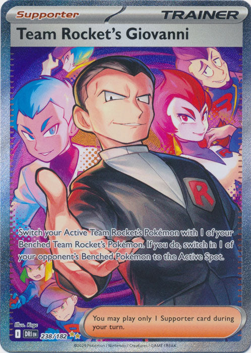 Team Rocket's Giovanni - 238/182 - Special Illustration Rare