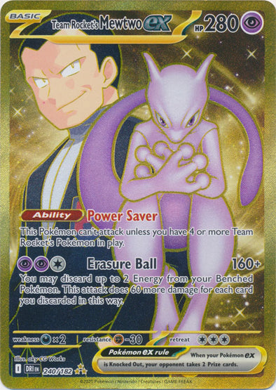 401 Games Canada - Team Rocket's Mewtwo ex - 240/182 - Gold Secret