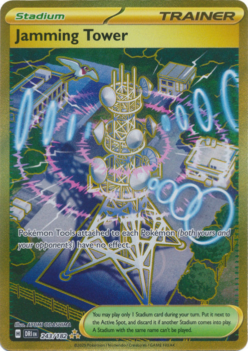 Jamming Tower - 243/182 - Gold Secret Rare