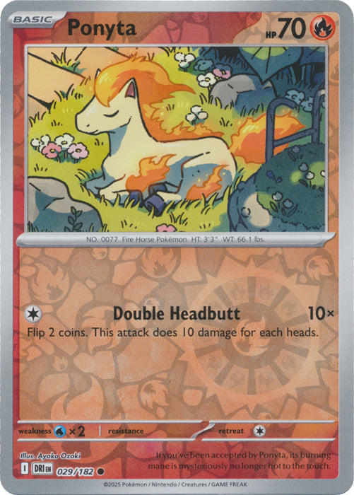 Ponyta - 029/182 - Common - Reverse Holo