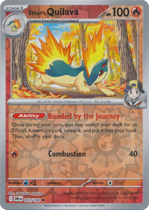 Ethan's Quilava - 033/182 - Common - Reverse Holo