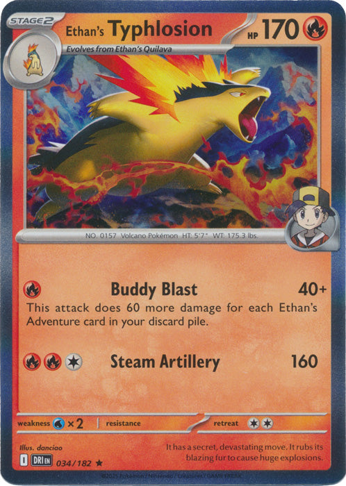 Ethan's Typhlosion - 034/182 - Rare