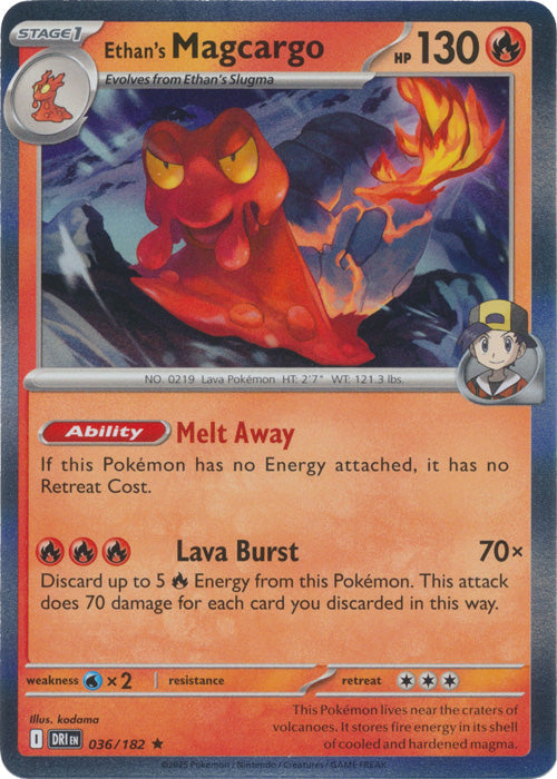 Ethan's Magcargo - 036/182 - Rare