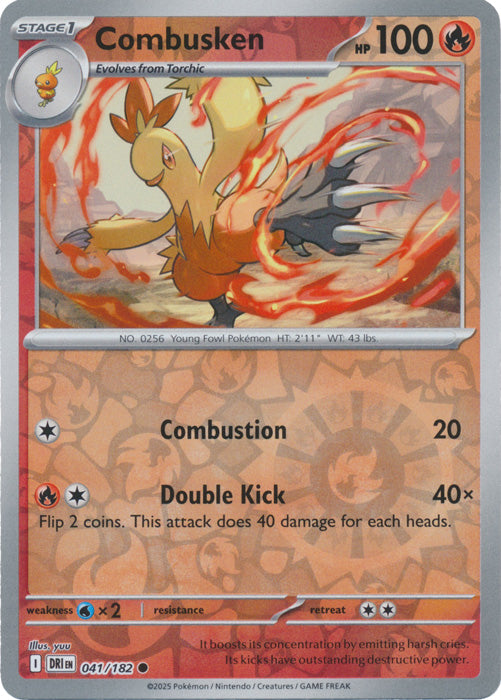 Combusken - 041/182 - Common - Reverse Holo