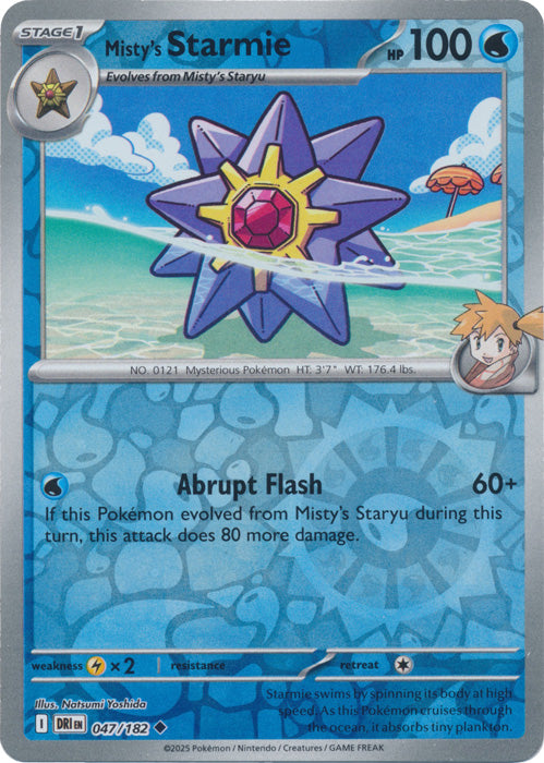 Misty's Starmie - 047/182 - Uncommon - Reverse Holo