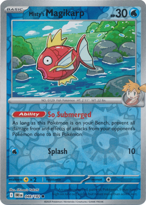 Misty's Magikarp - 048/182 - Common - Reverse Holo