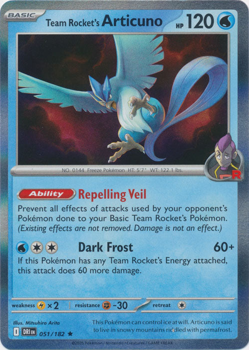 Team Rocket's Articuno - 051/182 - Rare