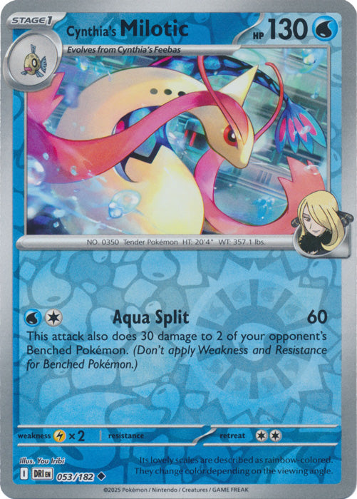 Cynthia's Milotic - 053/182 - Uncommon - Reverse Holo