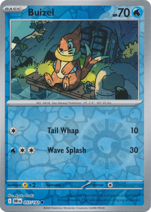 Buizel - 057/182 - Common - Reverse Holo