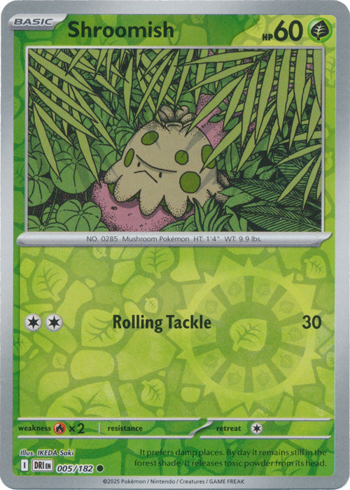 Shroomish - 005/182 - Common - Reverse Holo