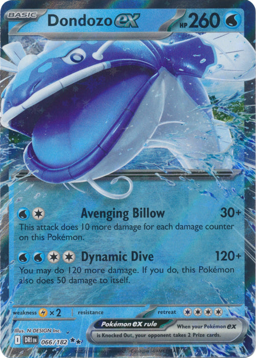 Dondozo ex - 066/182 - Double Rare