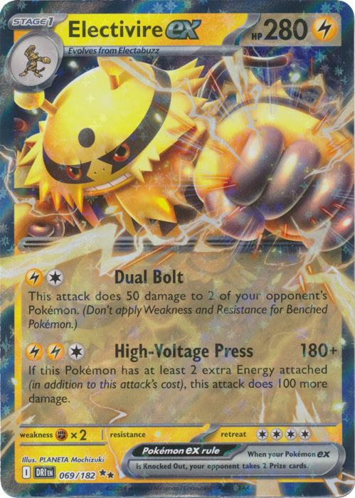 Electivire ex - 069/182 - Double Rare