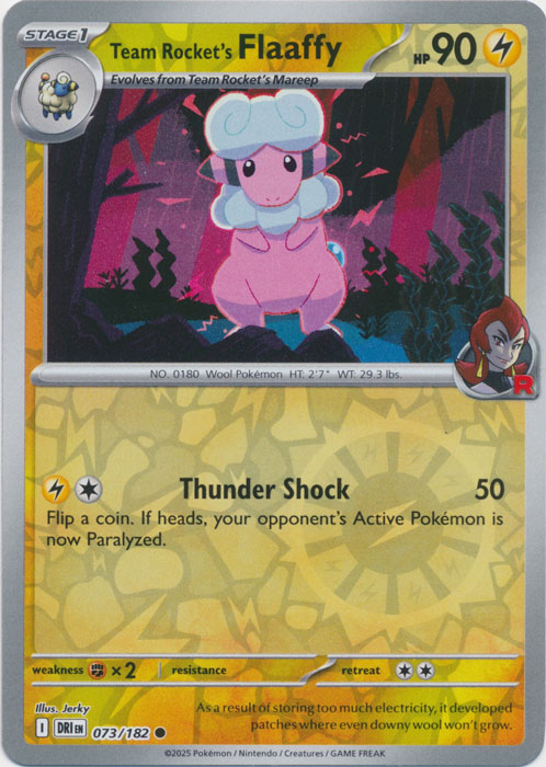 Team Rocket's Flaaffy - 073/182 - Common - Reverse Holo