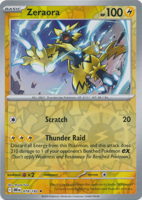 Zeraora - 078/182 - Rare - Reverse Holo