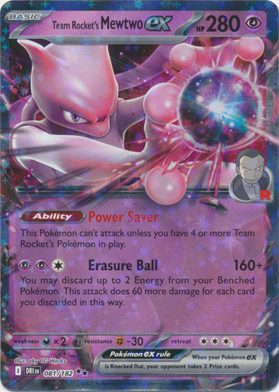 401 Games Canada - Team Rocket's Mewtwo ex - 081/182 - Double Rare