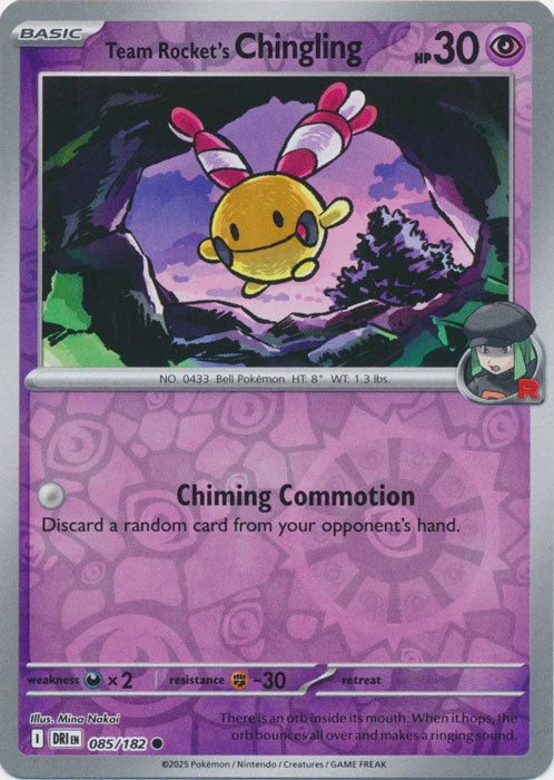 Team Rocket's Chingling - 085/182 - Common - Reverse Holo