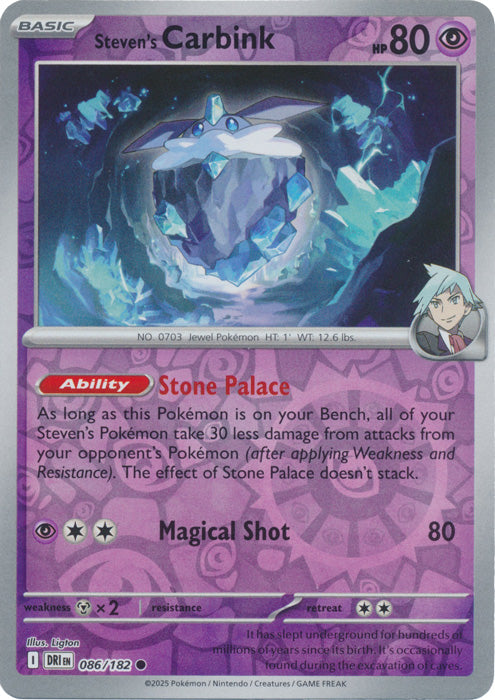 Steven's Carbink - 086/182 - Common - Reverse Holo