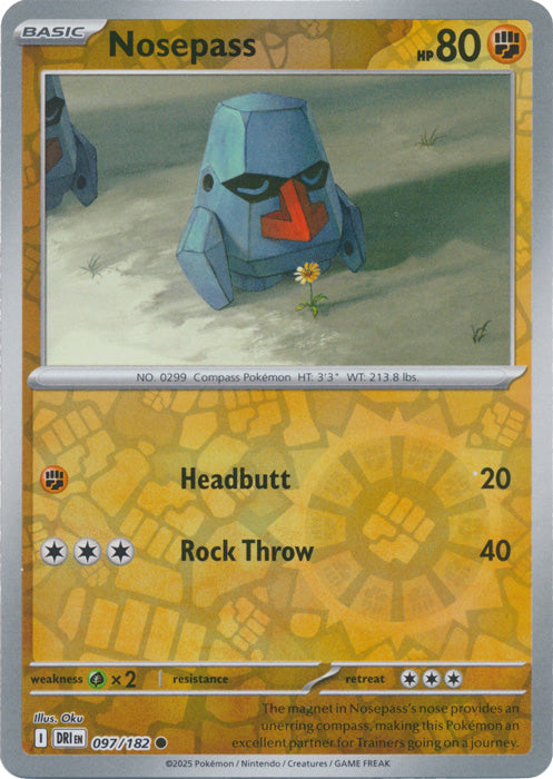 Nosepass - 097/182 - Common - Reverse Holo