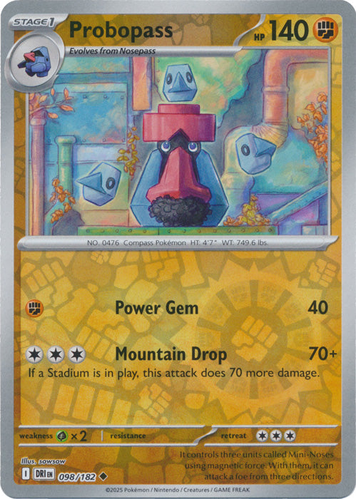 Probopass - 098/182 - Uncommon - Reverse Holo