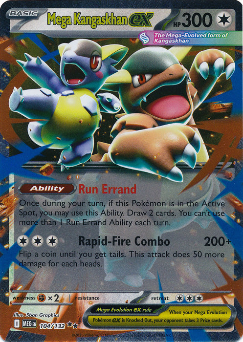 Mega Kangaskhan ex - 104/132 - Double Rare
