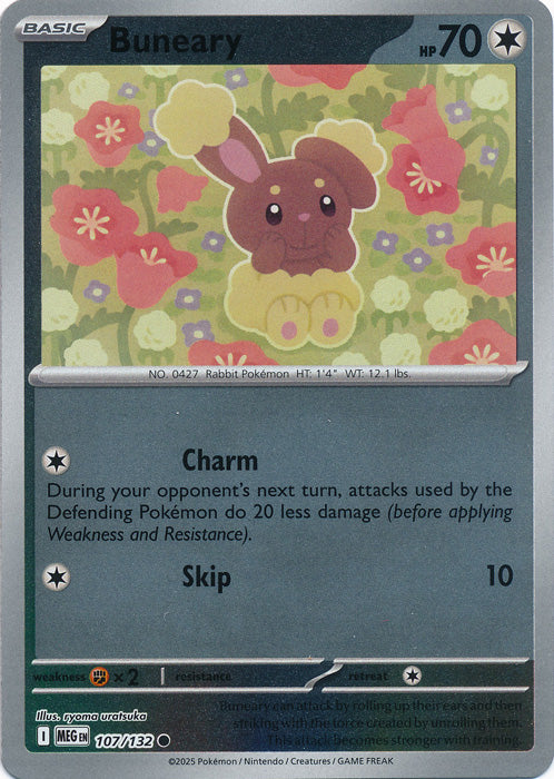 Buneary - 107/132 - Common - Reverse Holo