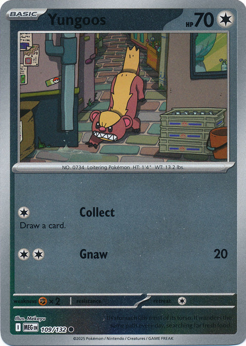 Yungoos - 109/132 - Common - Reverse Holo