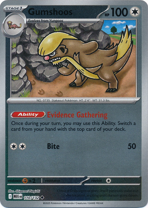 Gumshoos - 110/132 - Uncommon - Reverse Holo