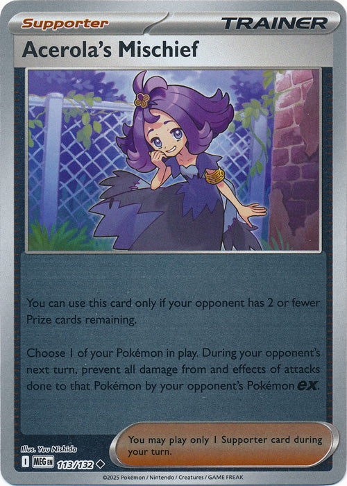 Acerola's Mischief - 113/132 - Uncommon - Reverse Holo